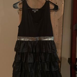 Black Ruffled Dress